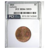 1912 Cent PCI MS64 RD Canada
