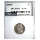 1973-S Nickel PR70 DCAM LISTS $4250