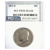 1971-S Kennedy PR70 DCAM LISTS $1050 IN 69