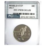 1994-P 50c World Cup PR70 DCAM LISTS $150