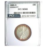 1968-G 5 Mark PCI MS68 Germany