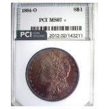 1884-O Morgan MS67+ LISTS $6500