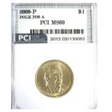 2009-P Pos A $1 Polk PCI MS69