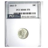 1941-D Dime MS66 FB LISTS $100