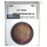 1880 Morgan MS65 LISTS $500