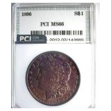 1896 Morgan MS66 LISTS $450