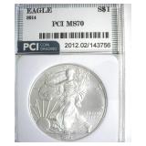 2014 Silver Eagle PCI MS70