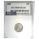 1963 Dime PR70 DCAM LISTS $200 IN 69 DC