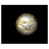 Vintage Bronze Military Button