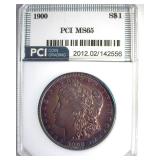 1900 Morgan PCI MS65 Purple Toning