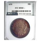 1879 Morgan MS65+ LISTS $775