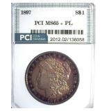 1897 Morgan MS65+ PL LISTS $1000