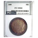 1890 Morgan MS65 LISTS $950