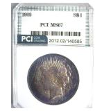 1922 Peace MS67 LISTS $8000