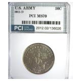 2011-D 50c US Army PCI MS70