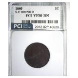 1880 Round O Cent PCI VF30 BN Newfoundland