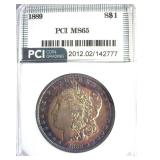 1889 Morgan PCI MS65 Fantastic Color