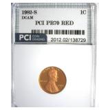 1982-S Cent PR70 DCAM RD LISTS $1800
