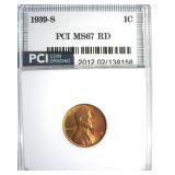1939-S Cent MS67 RD LISTS $140