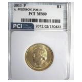 2011-P Pos B $1 A. Johnson PCI MS69