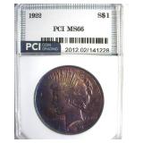 1922 Peace MS66 LISTS $600