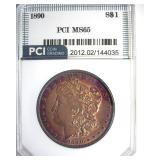 1890 Morgan MS65 LISTS $950