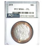 1879 Morgan MS64+ PL LISTS $975