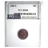 1899-S Dime MS66 LISTS $4500