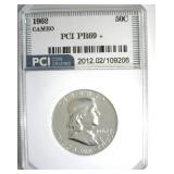 1962 Franklin PR69+ Cameo LISTS $750 IN 69 CAM