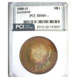 1898-O Morgan MS68+ RAINBOW LISTS $27500 IN 68