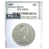 1982 S$1 PCI PR70 Canada