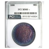 1886 Morgan PCI MS65+ Fantastic Color