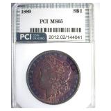 1889 Morgan PCI MS65 Outstanding Color
