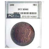 1886 Morgan PCI MS65 Outstanding Color