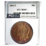 1881-S Morgan MS67+ LISTS $1800