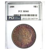 1898 Morgan PCI MS65 Golden Purple