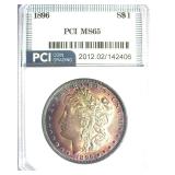 1896 Morgan PCI MS65 Wonderful Color