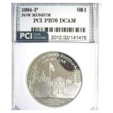 1994-P S$1 POW Museum PR70 DCAM LISTS $550