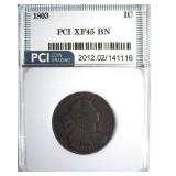 1803 Cent XF45 BN LISTS $11250