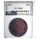 1879 Morgan MS65 LISTS $575
