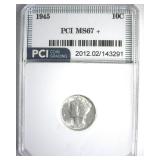 1945 Dime MS67+ LISTS $1000