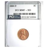 1956-D Cent MS67+ RD LISTS $7500