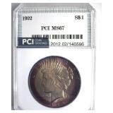 1922 Peace MS67 LISTS $8000