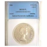 1964 Dollar NNC MS69 PL Confederation Meetings