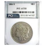 1904-S Morgan AU55 LISTS $2150