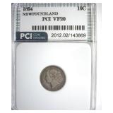 1894 10 Cents PCI VF20 Newfoundland