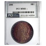 1886 Morgan PCI MS65+ Gorgeous Color