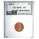 1940-D Cent PCI MS66+ RD