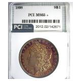 1898 Morgan PCI MS65+ Golden Purple