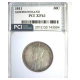 1911 50 Cents PCI XF45 Newfoundland